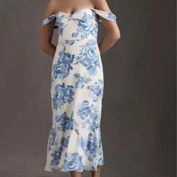 Anthropologie BHLDN Munroe Georgette midi dress under bridal - Picture 1 of 6